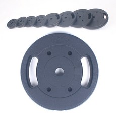 포스스포츠 국산 핸들원판1.5kg~15kg 역기원판 바벨, 3kg, 2개