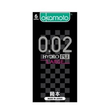 岡本002 衛生套 超薄 超潤滑 保險套 0.02 Large尺寸 6入, 1個, 002 L號 6入
