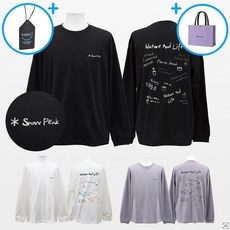 스노우피크 에어로쿨 크레용 긴팔 티셔츠 맨투맨 봄 가을 긴팔티 남자 여자 공용 블랙 화이트 그레이블루