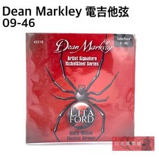 Dean Markley Lita Ford 黑寡婦 電吉他弦 09-46, 1個