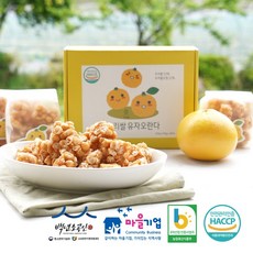 정선아라리한과농원 우리쌀 유자오란다, 420g, 1개, 420g(105gx4EA)