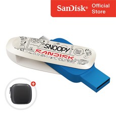 샌디스크 USB 메모리 SDDDC6 Snoopy Phone Drive C타입 OTG 3.2 Gen1 캐릭터 메모리 + 케이스, 1개, 256GB 1개, 256GB