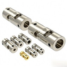 Rc 보트 자동차 용 범용 조인트 금속 Cardan 2mm/2.3mm/3mm/3.175mm/4mm/5mm/6mm/8mm/10mm 짐벌 커플 링 모터 샤프트 커넥터, [04] D14L35-8mm to 8mm, 1개