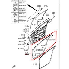【JT馬自達原廠】MAZDA3 二代 10-14 日本正廠 車門橡皮 車門防水膠條 車門膠條 馬3 前左