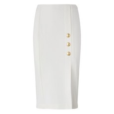 핀코 버튼 디테일 펜슬 스커트