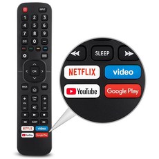 For TCL-Google-TV-Remote Control Replacement RC813 Compatible with TCL Smart TVs QM8/QM7/S5/S4/S3/, for Hisense TV Remote