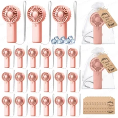 10-100PCS 휴대용 팬 대량 결혼식 감사 카드 파티 호의와 배터리 작동 개인, 03 50PCS, 01 빠른  Mainland, 06 Pink with Card