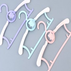 길이조절 가벼운 귀여운 곰돌이 아이옷걸이