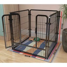 대형 철제 격리장 고양이, 1개, 80Lx80Wx80Hcm4개