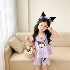 GOYES 산리오 나시 반바지 상하세트 여아 홈웨어 잠옷세트