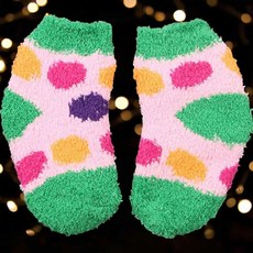 유아용 칼라 도트무늬 수면양말 아기겨울양말 털양말 유아수면양말 따뜻한양말