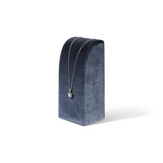 Yinbeini Arcuate 벨벳 목걸이 디스플레이 스탠드 긴 체인 펜던트 및 초커용 업라이트 주얼리 홀더 6가지 색상 옵션 (블루 S), S, 회색