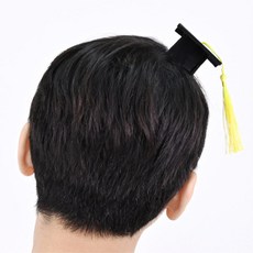 졸업 머리띠 미니학사모 옐로우 졸업파티 포토존 소품 학예회 생일파티데코소품 생일
