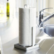 싱크대 선반 정리 키친타올 홀더 철제 스탠드 블랙