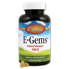 Carlson E-GEMS 100 IU軟凝膠, 1罐, 250顆