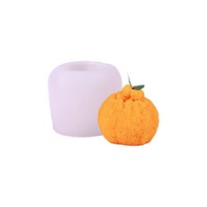 과일 모양 양초 몰드 디저트 베이킹 몰드 유연한 실리콘 주얼리 몰드, Ugly orange