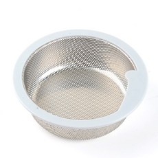 不鏽鋼水槽濾網，廚房防堵塞排水口過濾器，細密濾網殘渣收集器, 1個, 1個裝