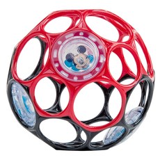 오볼 디즈니베이비 유아용 래틀 공 장난감 딸랑이 치발기, 다크미키, 1개