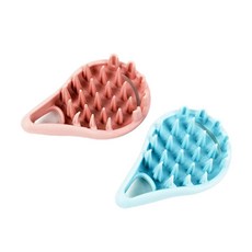 TW 실리콘 두피 브러쉬 샴푸 마사지 빗 각질제거 비듬 브러시, 핑크, 1개