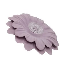 보온과 먼지 보호를 위한 아크릴 기본적인 꽃 모양 뚜껑을 가진 우아한 버찌 꽃 실리콘 컵 덮개, 4