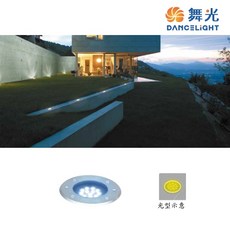 舞光 1.2W 視覺引導地底燈 2入 OD-4123BR5/4123WR5, 黃光