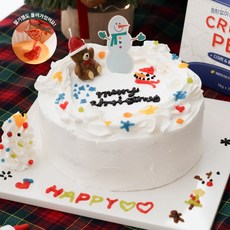 장가네제과 크리스마스케이크 만들기 키트 (초코/1호) (평일 낮 12시까지 결제건 출고 주말 공휴일 출고 불가), 1세트, 328g