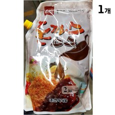 돈까스소스 2k 튜브형 고소한 부드러운 양념 업소용, 1개, 2kg