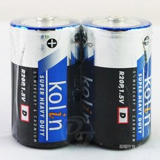 kolin歌林 1號/2號碳鋅電池 (2入) 2號2入, 1套, 2個裝