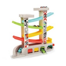 지그재그 자동차트랙 남아 원목장난감 5세장난감, 1개