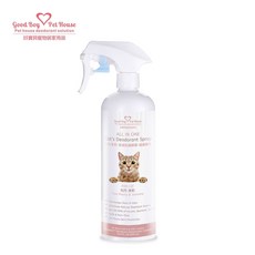 【GBPH好寶貝】ALL IN ONE 法國香氛貓咪除臭防護噴霧 – 粉紅茉莉 500ml，寵物除臭抗菌，長效清新, 1個