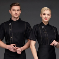 Public Station高級短袖廚師服上衣