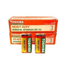TOSHIBA 東芝 方形9V碳鋅電池 6F22K 防漏液 適用多種3C電子設備 電器
