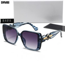 DFMEI 新款女士時尚墨鏡夏圓臉大臉感素顏個性太陽鏡5171