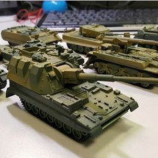 조립탱크 8개 모형 전차만들기 군대놀이 전쟁 프라모델, 1개