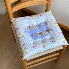 해피유통 귀여운 캐릭터 패턴 어린이용 쿠션 방석 사계절 사용 가능 부드럽고 편안한 면 소재, 40*40센티미터., 4