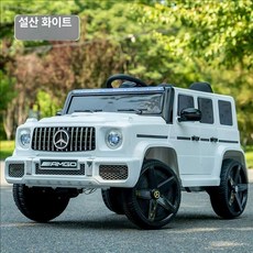 벤츠 전동차 G63 대용량 배터리 지바겐 전기 푸쉬카 자동차, 전기 구동, 1개, 4. 화이트 표준 12V 대용량 배터리