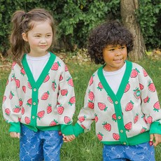 D23118 딸기상큼 키즈 아동 가디건