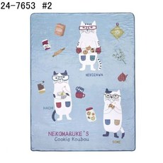 kusuguru 2025秋冬新品 涼感貓咪法蘭絨單人蓋被, 法蘭絨冬被3