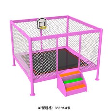 초 대형 트램펄린 점핑 야외 바운스 방방이 사각 머신, 다크그린 타입 37