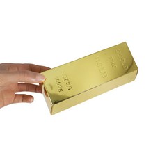 골드바모양 과자 간식 초콜릿 포장 종이 박스 케이스 상자 1p