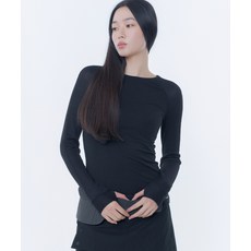 [미세키서울] Raglan knit long sleeve BLACK