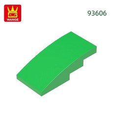 슬로프 곡선 블록 컬러 벽돌과 조립 부품, 16. 47.Medium Green, 1개