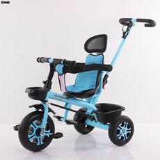 DFMEI 兒童三輪車 嬰兒車 寶寶腳踏車 嬰兒手推車 1-6歲小孩溜娃神器, 1個, 1cm, 藍色:參考詳情