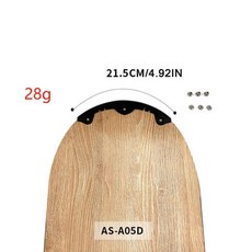 스노우보드 충돌 방지 스트립 보호 스케이트보드 데크 커버 스포츠용 엣지 보호대, 1개, 1. Three hole trumpet