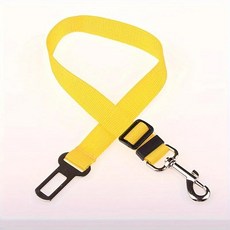 조절 강아지 자동차 벨트 여행용 애완동물 클립 내구성 나일론 중형견에 적합, 1개, 8. 노란색