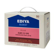 이디야 비니스트 초콜릿칩라떼, 26g, 50개입, 1개