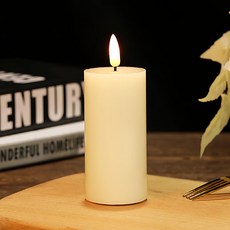 전기초 흔들리는 충전형 촛불 8cm LED, 5_평구 LED 양초 5x10 일반 상아색