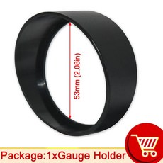 수온 게이지 자동차 수정 포인터 부스트 오일 온도 측정기 압력 전압 파란색 백라이트, 1. Gauge light shield, 1개