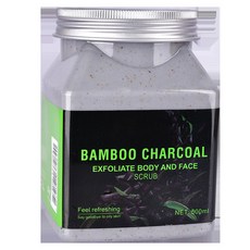 500ml 水果磨砂膏 沐浴去角質 身體去死皮 煥亮, 1個, 竹炭500ml