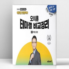 2026 최신 [에듀윌] 공인중개사 오시훈 테마별 비교정리 부동산공법 | [에듀윌]199505, 2026 최신 [에듀윌] 공인중개사 오시훈 테마별 비교